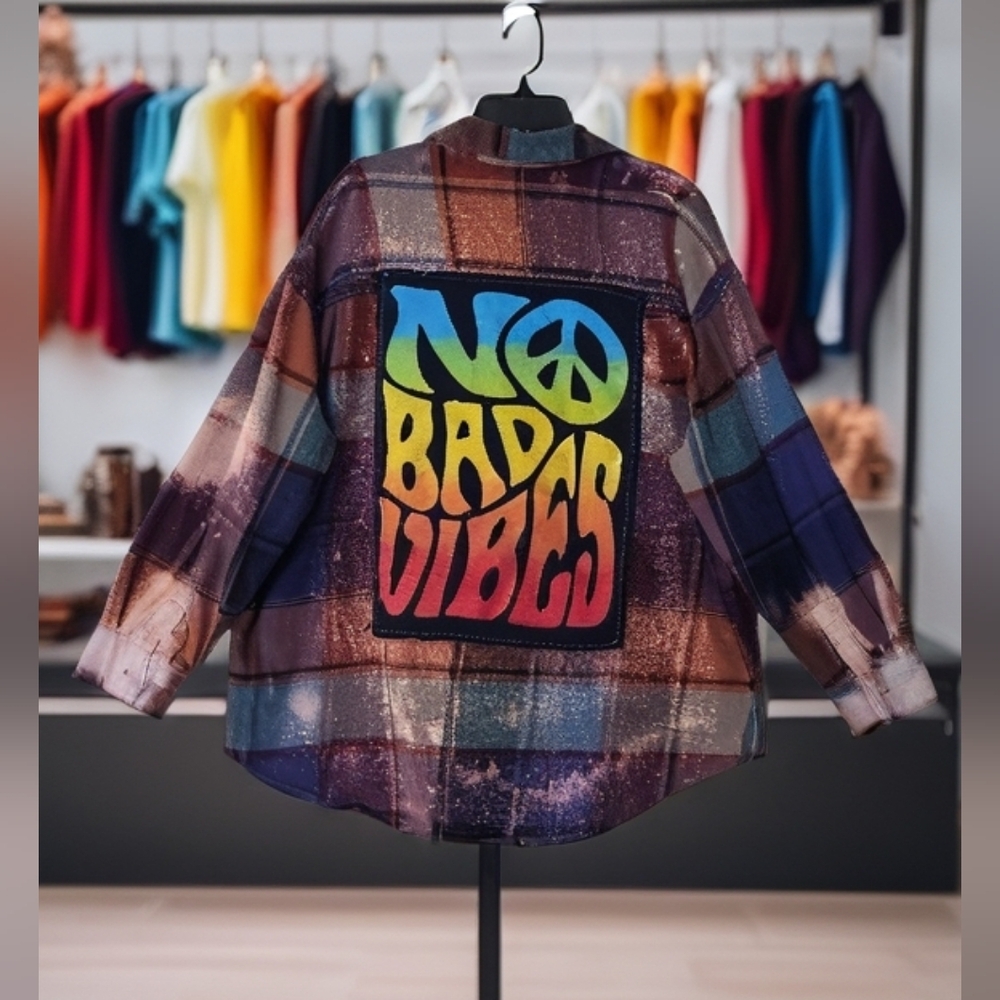 Old Navy Multicolor Plaid Boyfriend Shirt